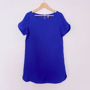 Mittoshop Royal Blue Cap Sleeve Babydoll Dress M